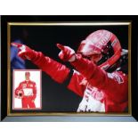 MOTOR RACING MICHAEL SCHUMACHER AUTOGRAPHED & FRAMED DISPLAY