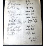 1928 WOLVERHAMPTON WANDERERS AUTOGRAPH PAGE