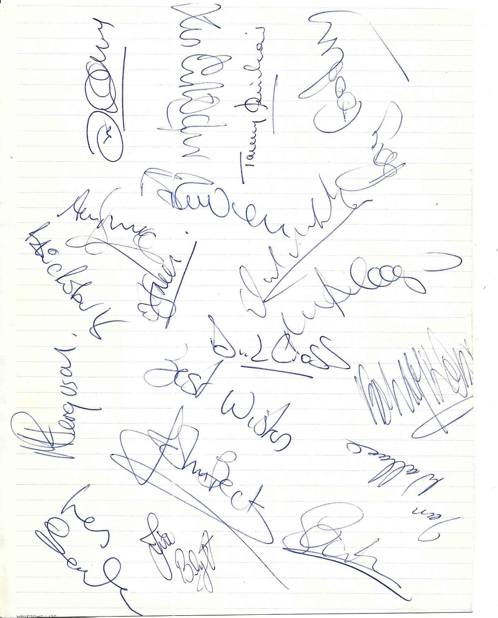 COVENTRY CITY 1976-77 AUTOGRAPHS