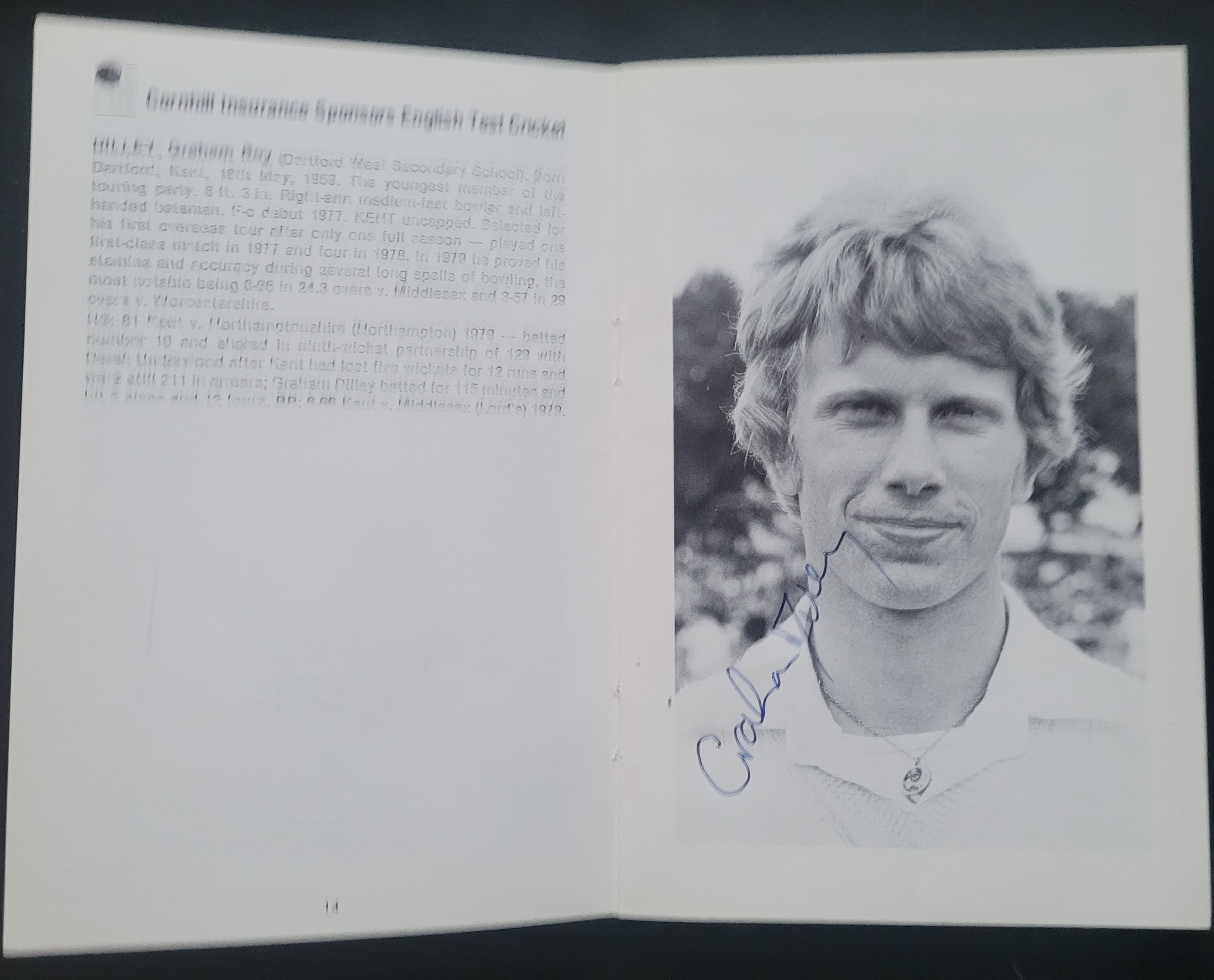 CRICKET 1979-80 ENGLAND IN AUSTRALIA BROCHURE FULLY SIGNED EXCEPT FOR GOOCH & RANDALL - Image 7 of 15