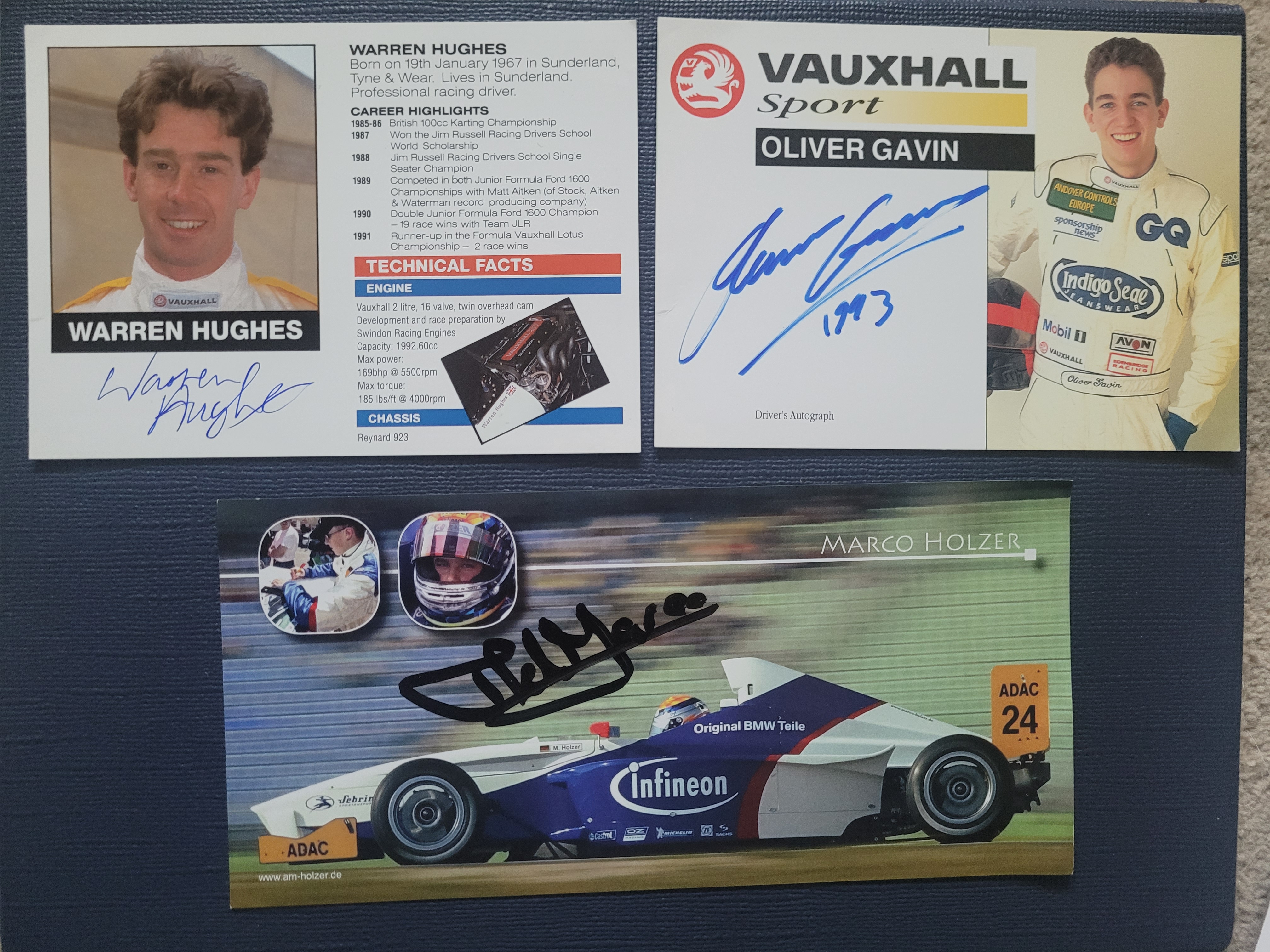 MOTOR RACING FORMULA 3 AUTOGRAPHED DRIVER PROMOTIONAL CARDS X 13 - Image 2 of 6