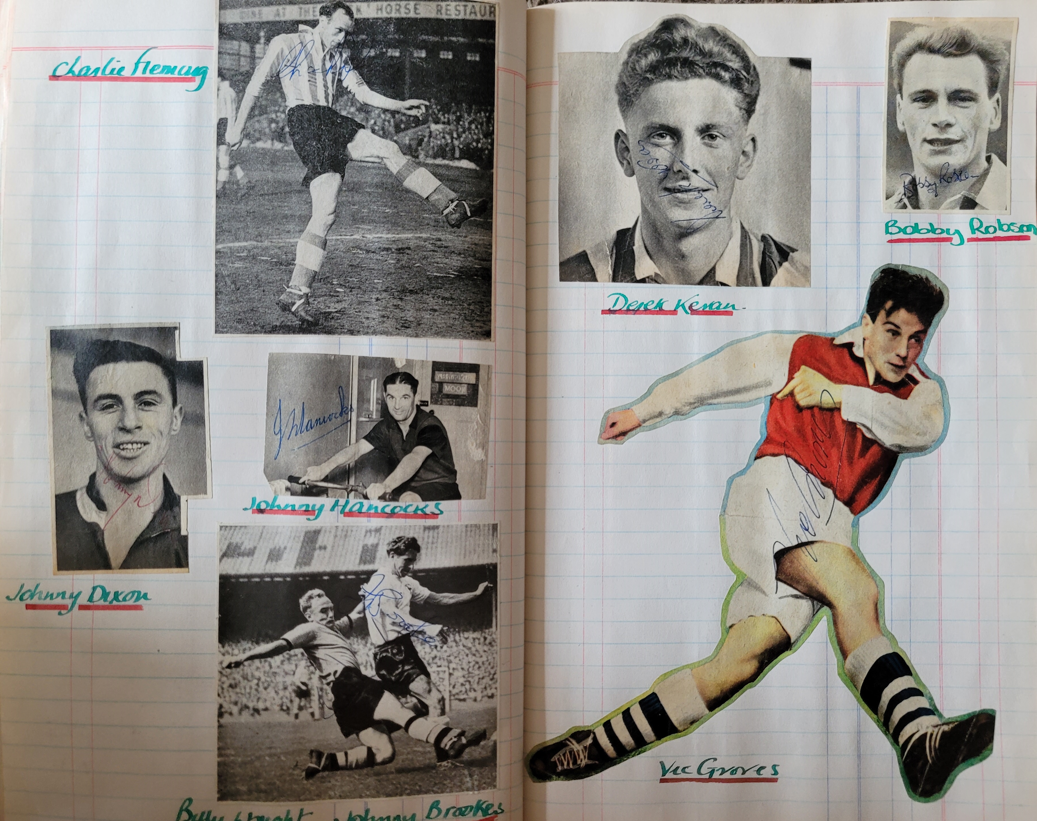 BOOK CONTAINING OVER 1,300 AUTOGRAPHED PICTURES INC' 4 OF MANCHESTER UNITED'S DUNCAN EDWARDS - Image 100 of 160