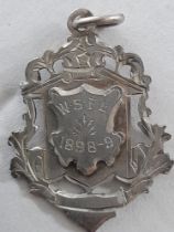 1898-89 BURY TOWN W.S F L SILVER MEDAL