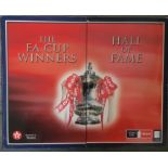 TEXACO FA CUP HALL OF FAME, COMPLETE AND HOUSED IN ORIGINAL DISPLAY