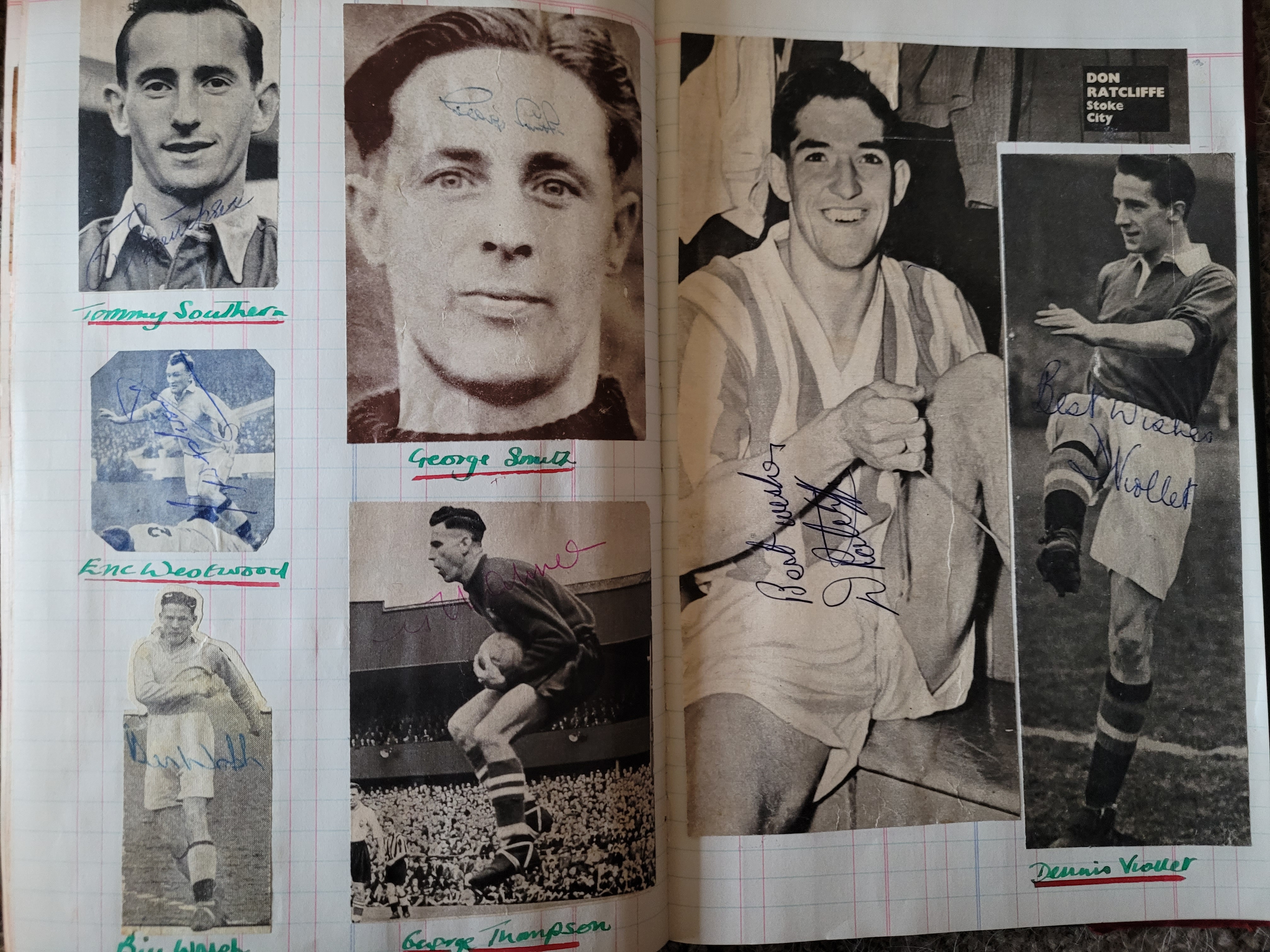 BOOK CONTAINING OVER 1,300 AUTOGRAPHED PICTURES INC' 4 OF MANCHESTER UNITED'S DUNCAN EDWARDS - Image 144 of 160