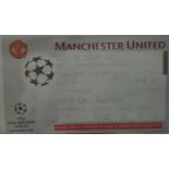 1999-2000 MANCHESTER UNITED V STURM GRAZ CHAMPIONS LEAGUE TICKET