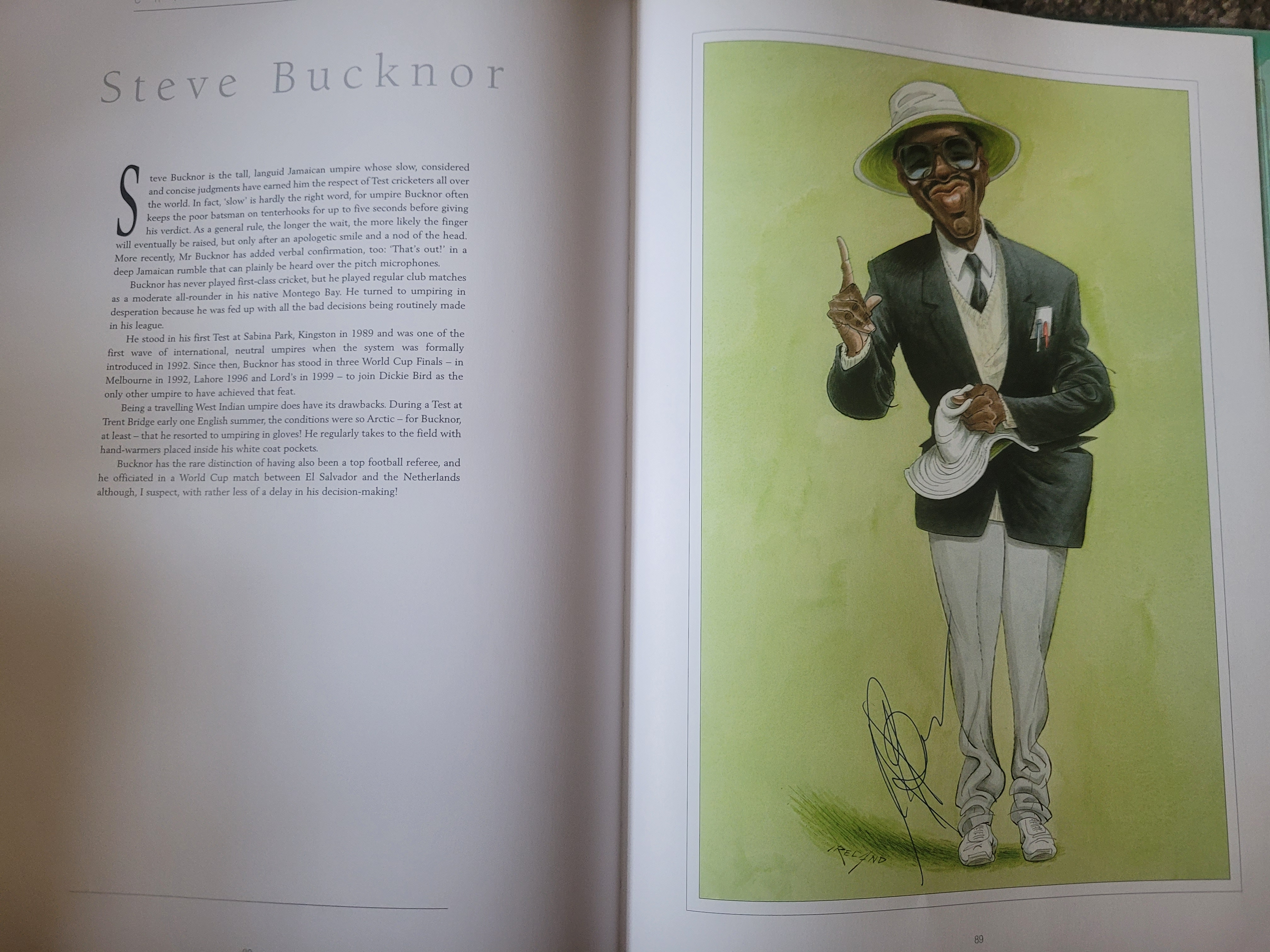 THE CRICKET CARICATURES OF JOHN IRELAND MULTI SIGNED BOOK - Image 36 of 39