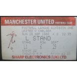 1986-87 MANCHESTER UNITED V CHELSEA TICKET