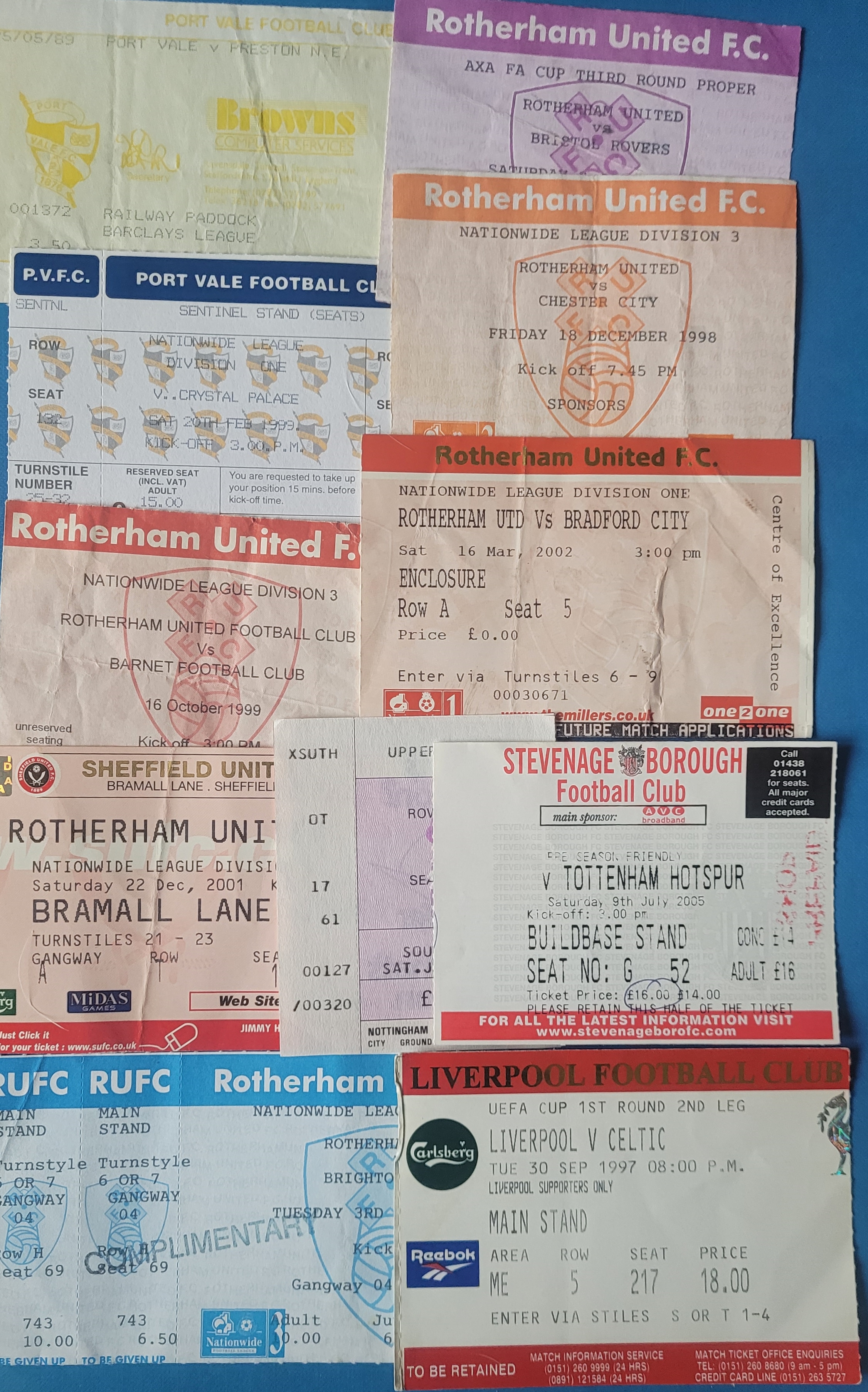 COLLECTION OF FOOTBALL TICKETS X 122 - Image 2 of 9