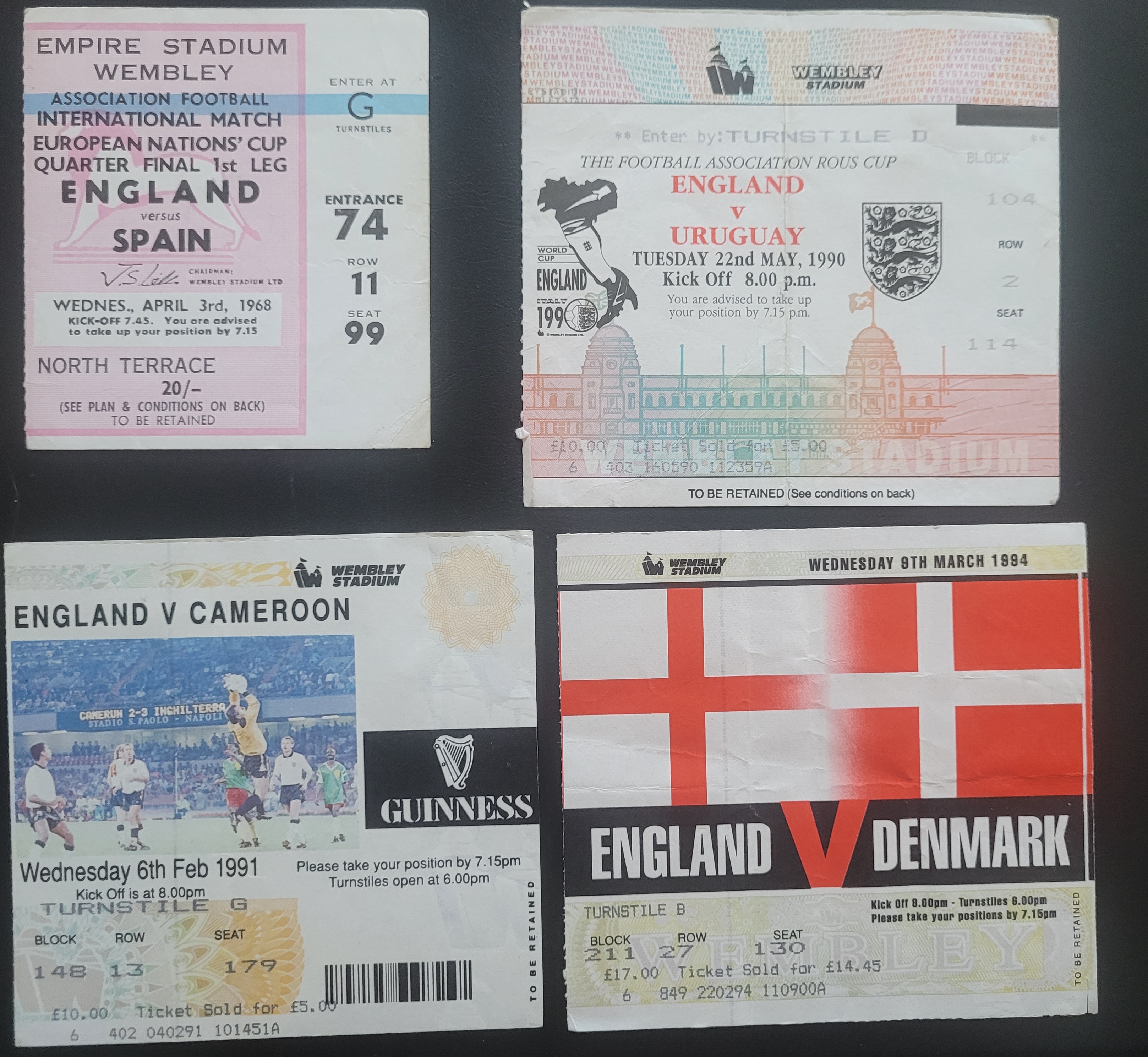 24 ENGLAND HOME & AWAY MATCH TICKETS 1968 TO 2004 - Image 3 of 7