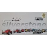 2000 SILVERSTONE LIMITED EDITION MOTOR RACING POSTAL COVER AUTOGRAPHED BY MARIO ANDRETTI