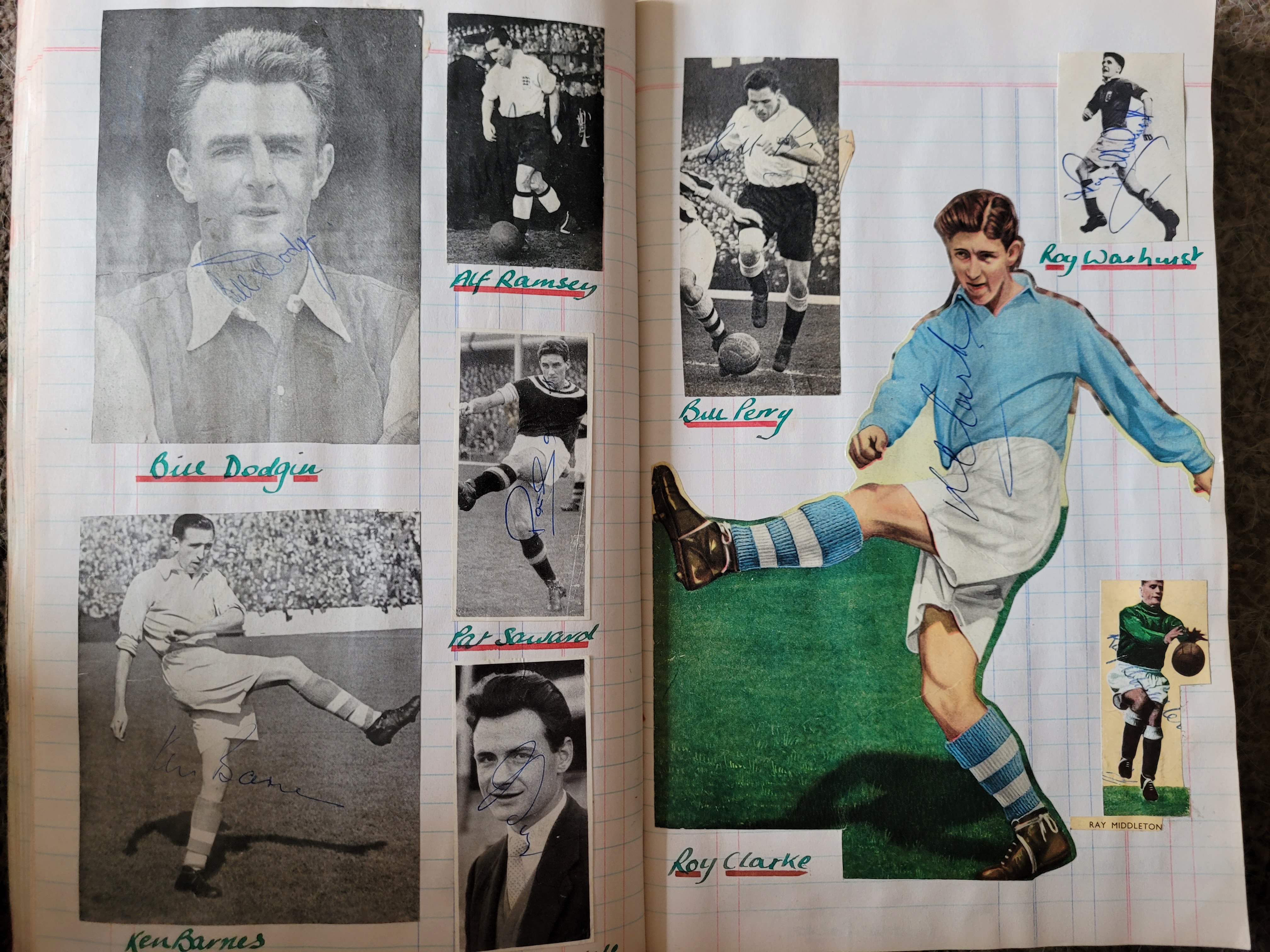 BOOK CONTAINING OVER 1,300 AUTOGRAPHED PICTURES INC' 4 OF MANCHESTER UNITED'S DUNCAN EDWARDS - Image 96 of 160