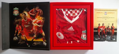 LIVERPOOL OFFICIAL LIMITED EDITION BOXED 2008-09 SEASON SHIRT