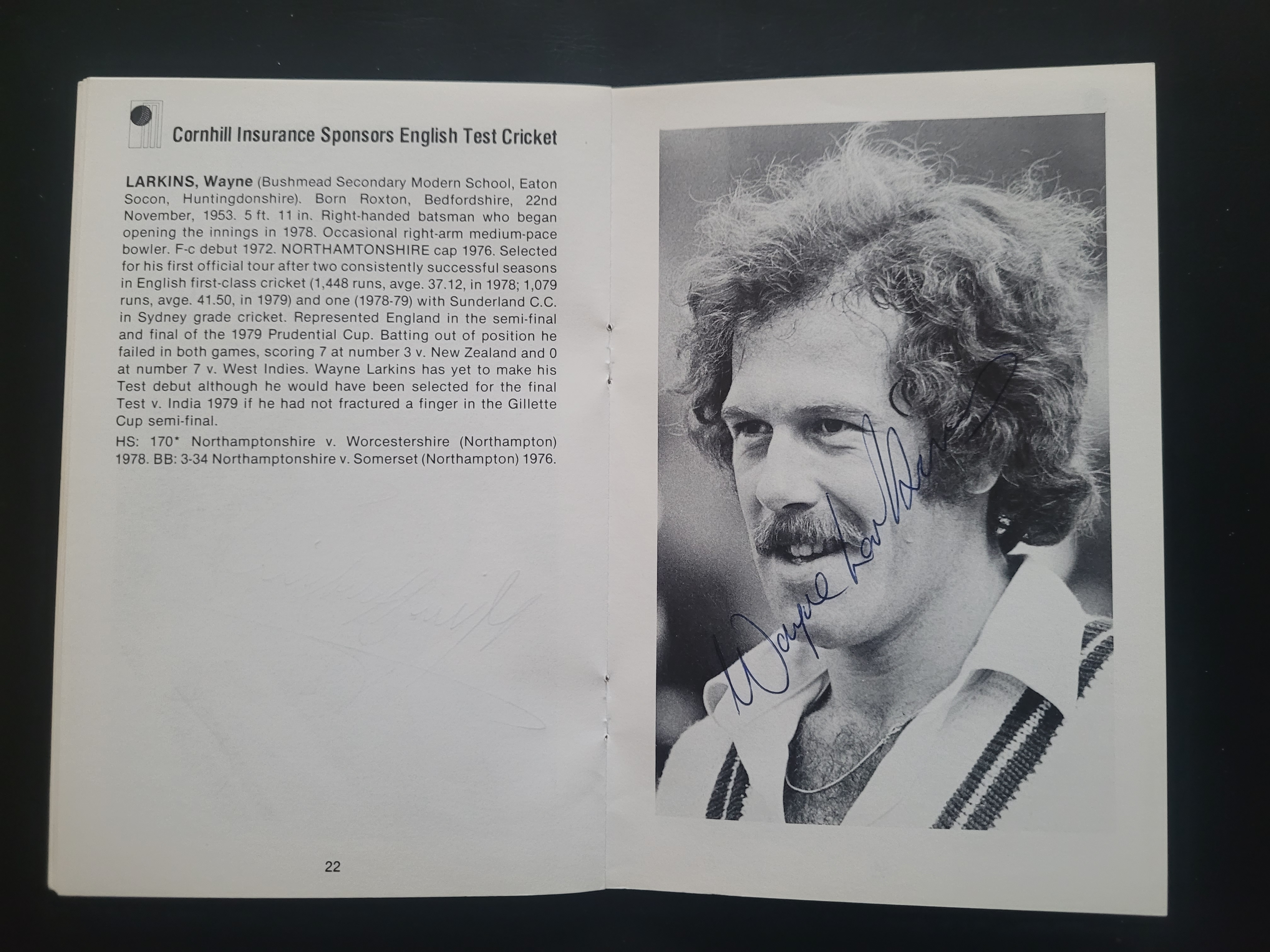 CRICKET 1979-80 ENGLAND IN AUSTRALIA BROCHURE FULLY SIGNED EXCEPT FOR GOOCH & RANDALL - Image 10 of 15