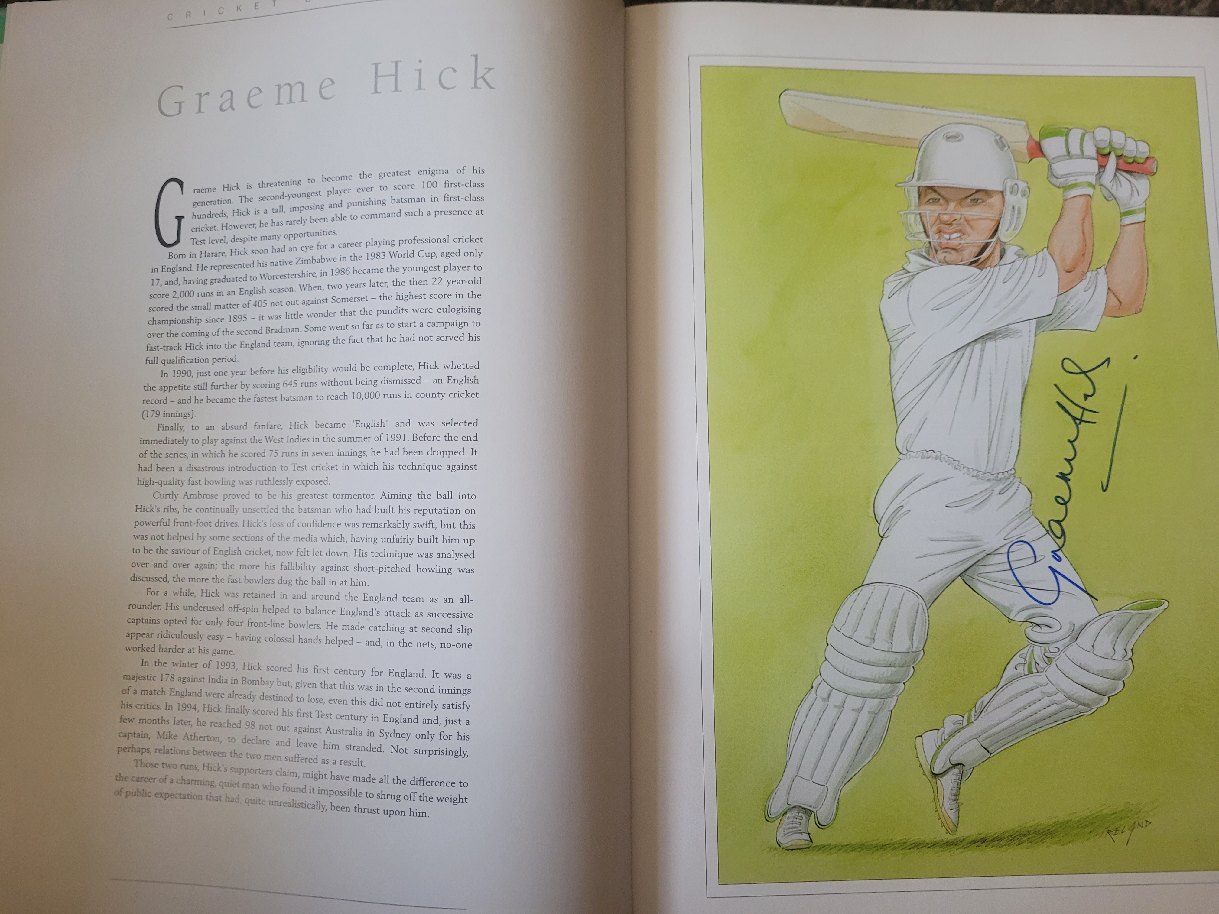 THE CRICKET CARICATURES OF JOHN IRELAND MULTI SIGNED BOOK - Image 5 of 39