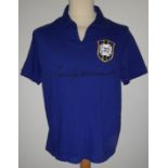 BRAZIL 1962 WORLD CUP SHIRT AUTOGRAPHED BY PELE