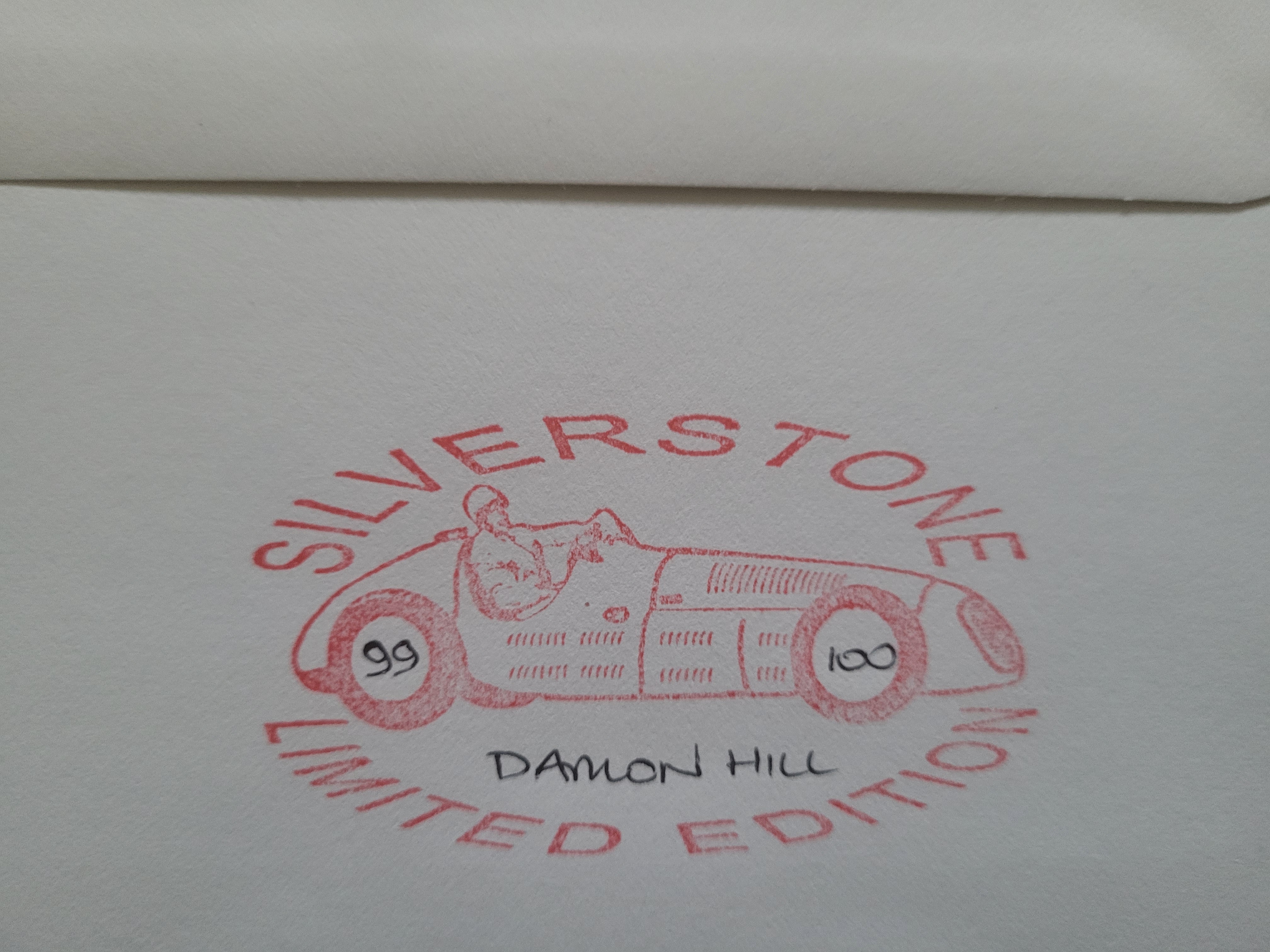 2002 SLVERSTONE MOTOR RACING LTD EDITION POSTAL COVER AUTOGRAPHED BY DAMON HILL - Image 2 of 2