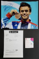 2012 OLYMPICS TOM DALEY OFFICIAL SIGNED PHOTO