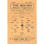 1943-44 WOLVERHAMPTON WANDERERS V CHESTER