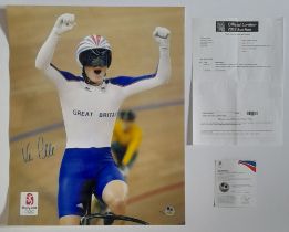2008 OLYMPICS VICTORIA PENDLETON OFFICIAL AUTOGRAPHED PHOTO