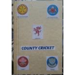 CRICKET AUTOGRAPH BOOK NORTHAMPTONSHIRE, NOTTINGHAMSHIRE, SOMERSET, SURREY & SUSSEX