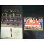 MANCHESTER UNITED BOBBY CHARLTON AUTOGRAPHED BOOK