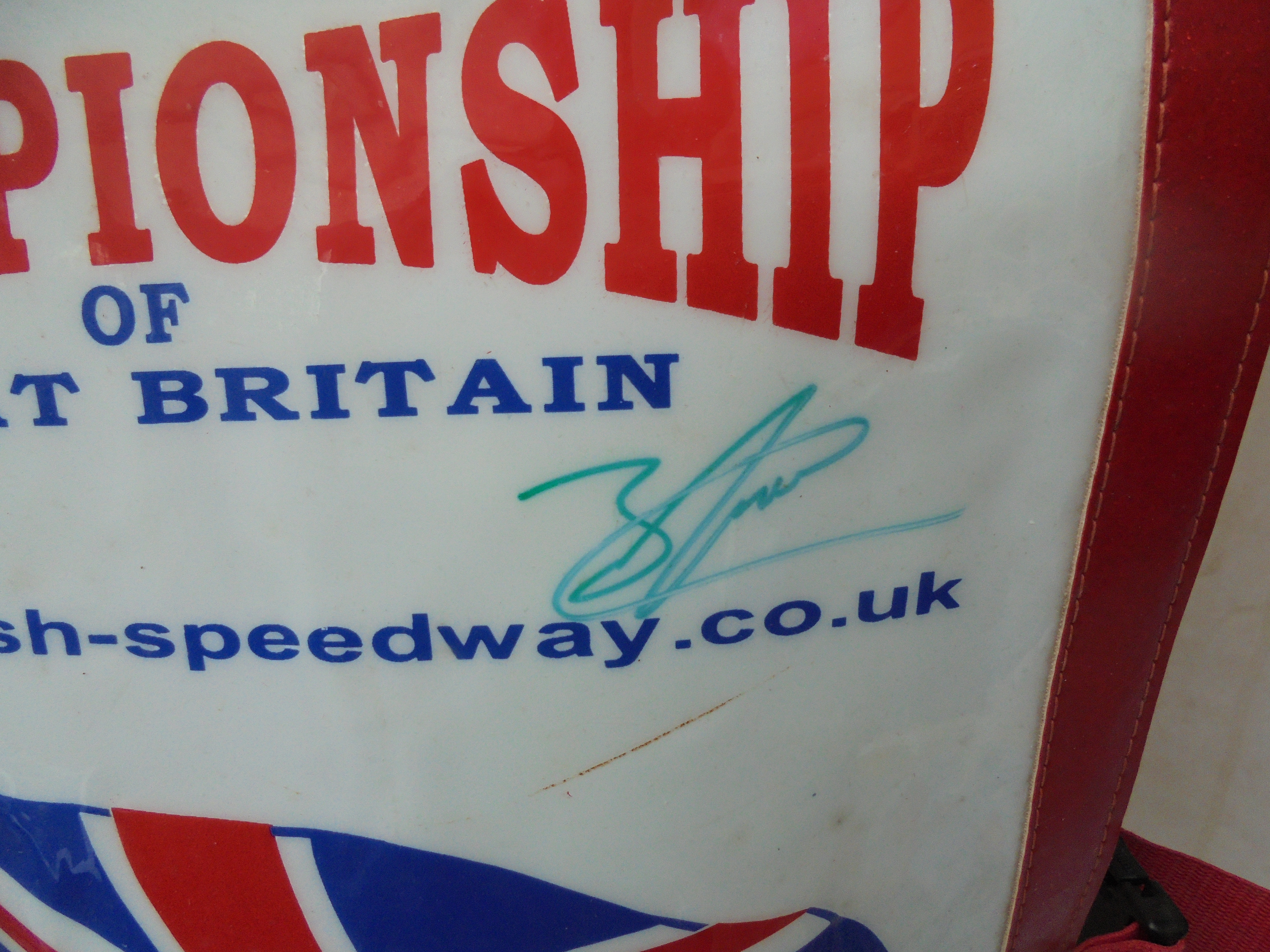 SPEEDWAY - ORIGINAL BRENDAN JOHNSON 2005 UNDER 15 GB CHAMPIONSHIP HAND SIGNED RACE JACKET - Image 3 of 3