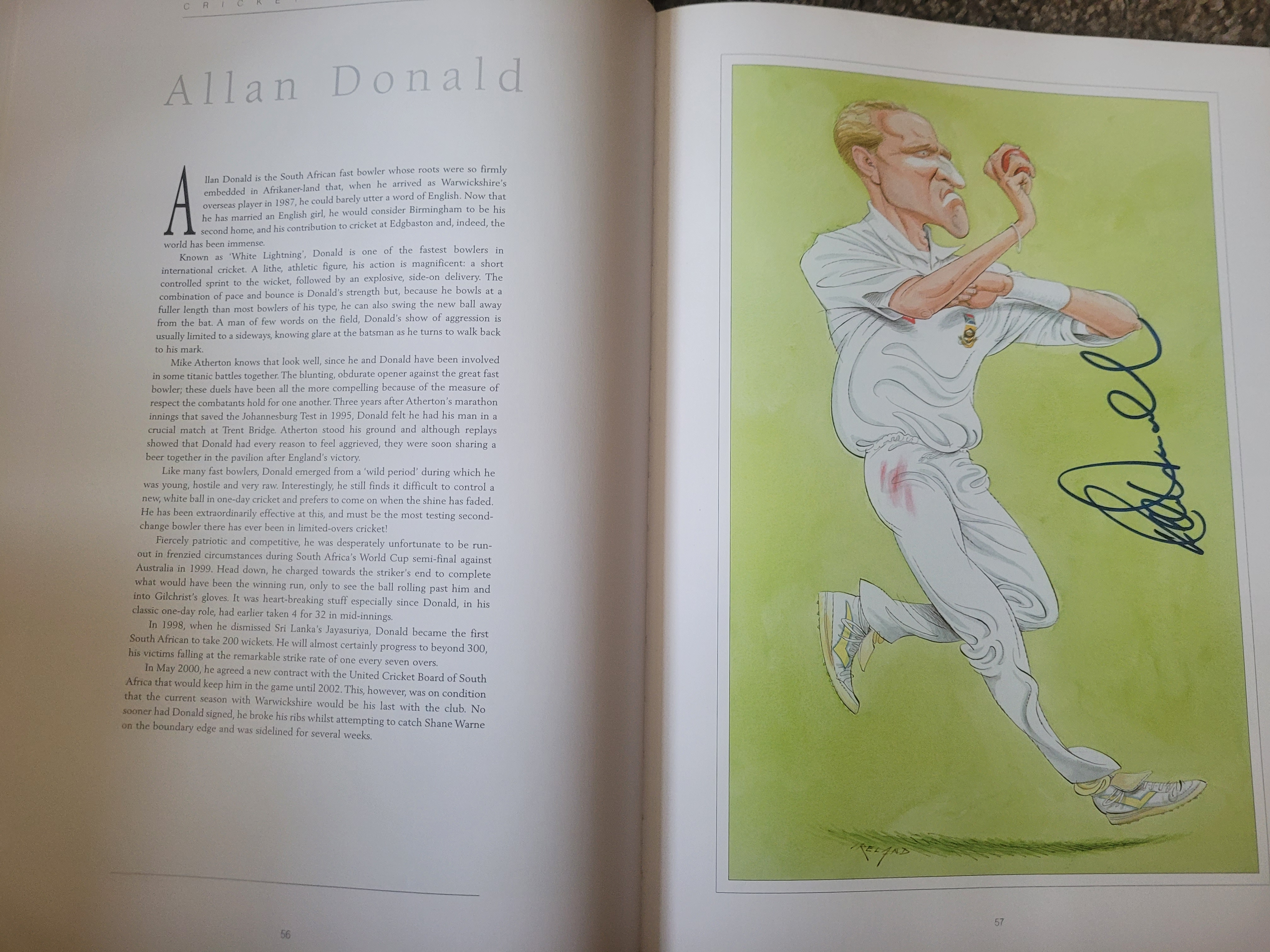 THE CRICKET CARICATURES OF JOHN IRELAND MULTI SIGNED BOOK - Image 24 of 39