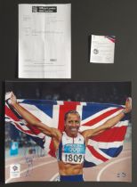 2004 OLYMPICS KELLY HOLMES OFFICIAL AUTOGRAPHED PHOTO