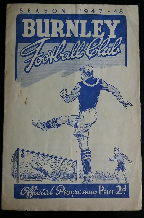 1947-48 BURNLEY V CHARLTON ATHLETIC.