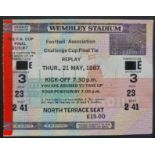 RARE 1987 FA CUP FINAL COVENTRY CITY V TOTTENHAM HOTSPUR REPLAY TICKET