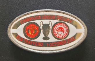 2002-03 MANCHESTER UNITED V OLYMPIACOS CHAMPIONS LGE BADGE