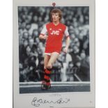 ARSENAL GRAHAM RIX LIMITED EDITION LARGE AUTOGRAPHED PHOTO