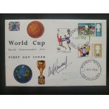 1966 WORLD CUP 1ST DAY COVER FRANKED HARROW & WEMBLEY AUTOGRAPHED BY ALF RAMSEY