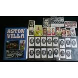 ASTON VILLA BOOK & CIGARETTE CARDS