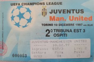 1997-98 JUVENTUS V MANCHESTER UNITED CHAMPIONS LEAGUE TICKET