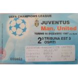 1997-98 JUVENTUS V MANCHESTER UNITED CHAMPIONS LEAGUE TICKET