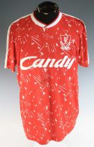 LIVERPOOL RETRO SHIRT AUTOGRAPHED BY JOHN BARNES