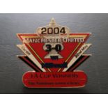 MANCHESTER UNITED 2004 FA CUP WINNERS LARGE BADGE