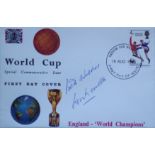 ENGLAND 1966 WORLD CUP RARE REMBRANDT POSTAL COVER AUTOGRAPHED BY PETER BONETTI