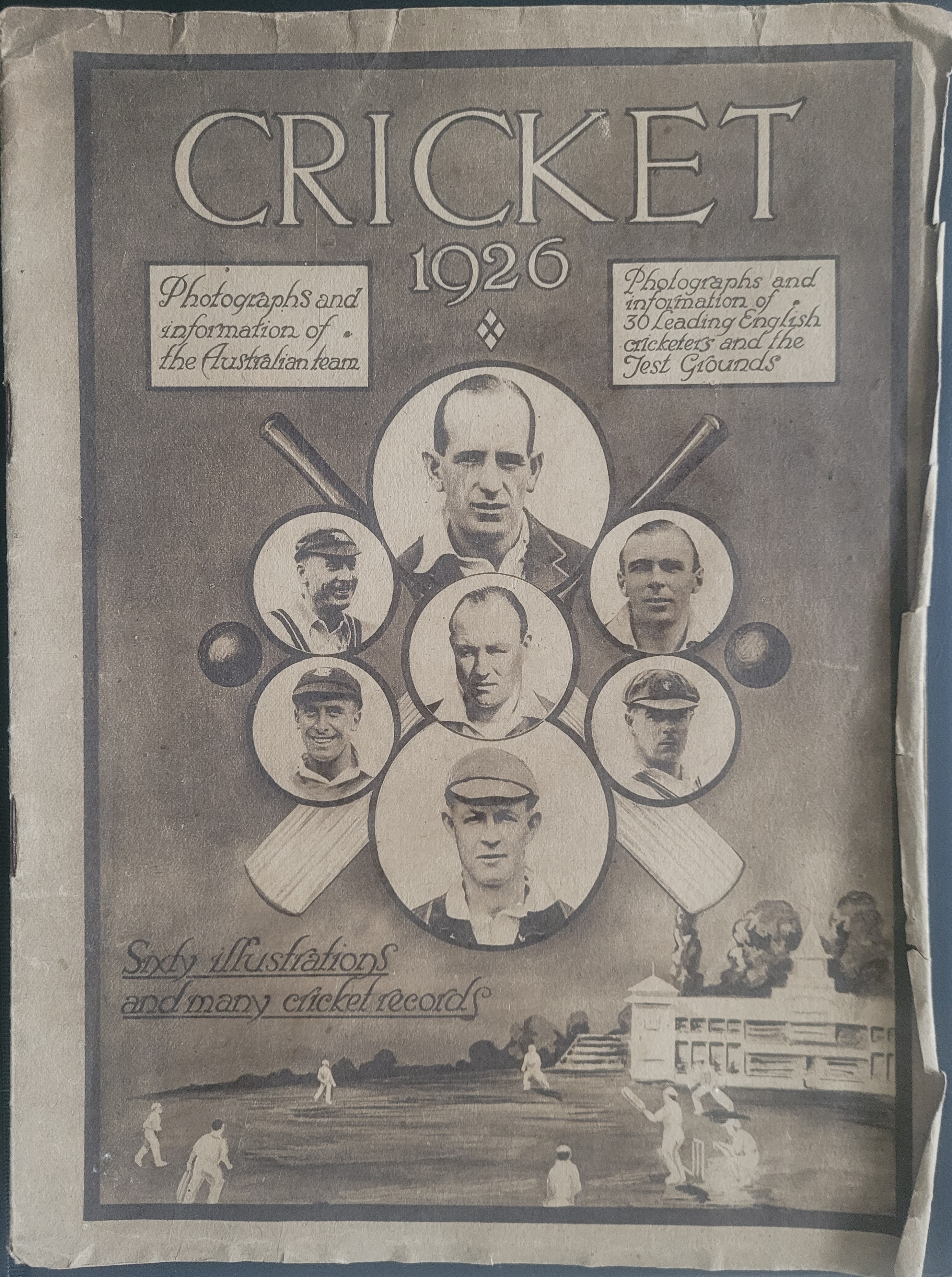 CRICKET MAGAZINE 1926 WITH GOOD COVERAGE OF THE AUSTRALIAN TEAM