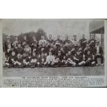 ORIGINAL POSTCARD OF THE 1908 AUSTRALIA RUGBY UNION TEAM