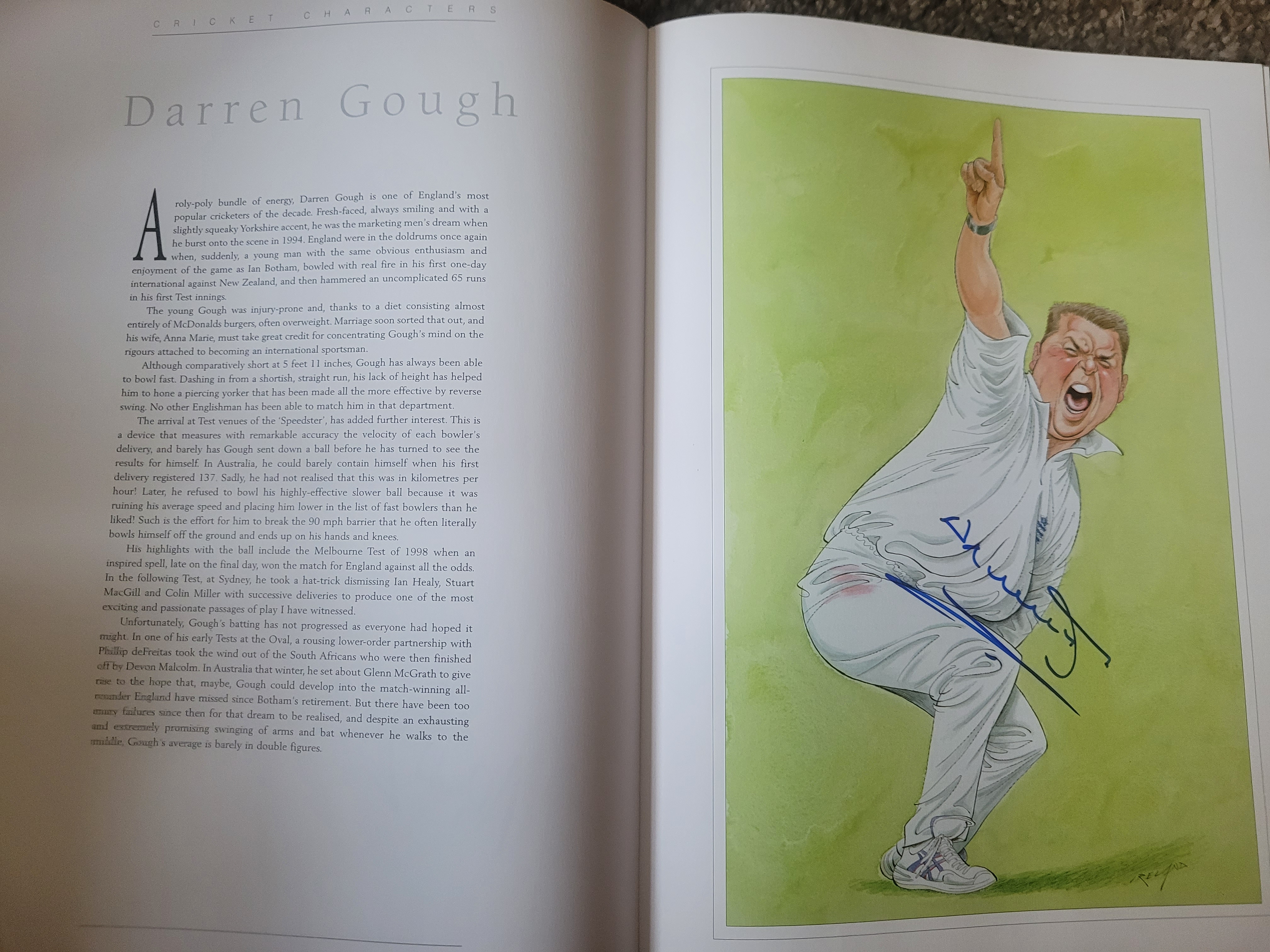 THE CRICKET CARICATURES OF JOHN IRELAND MULTI SIGNED BOOK - Image 26 of 39