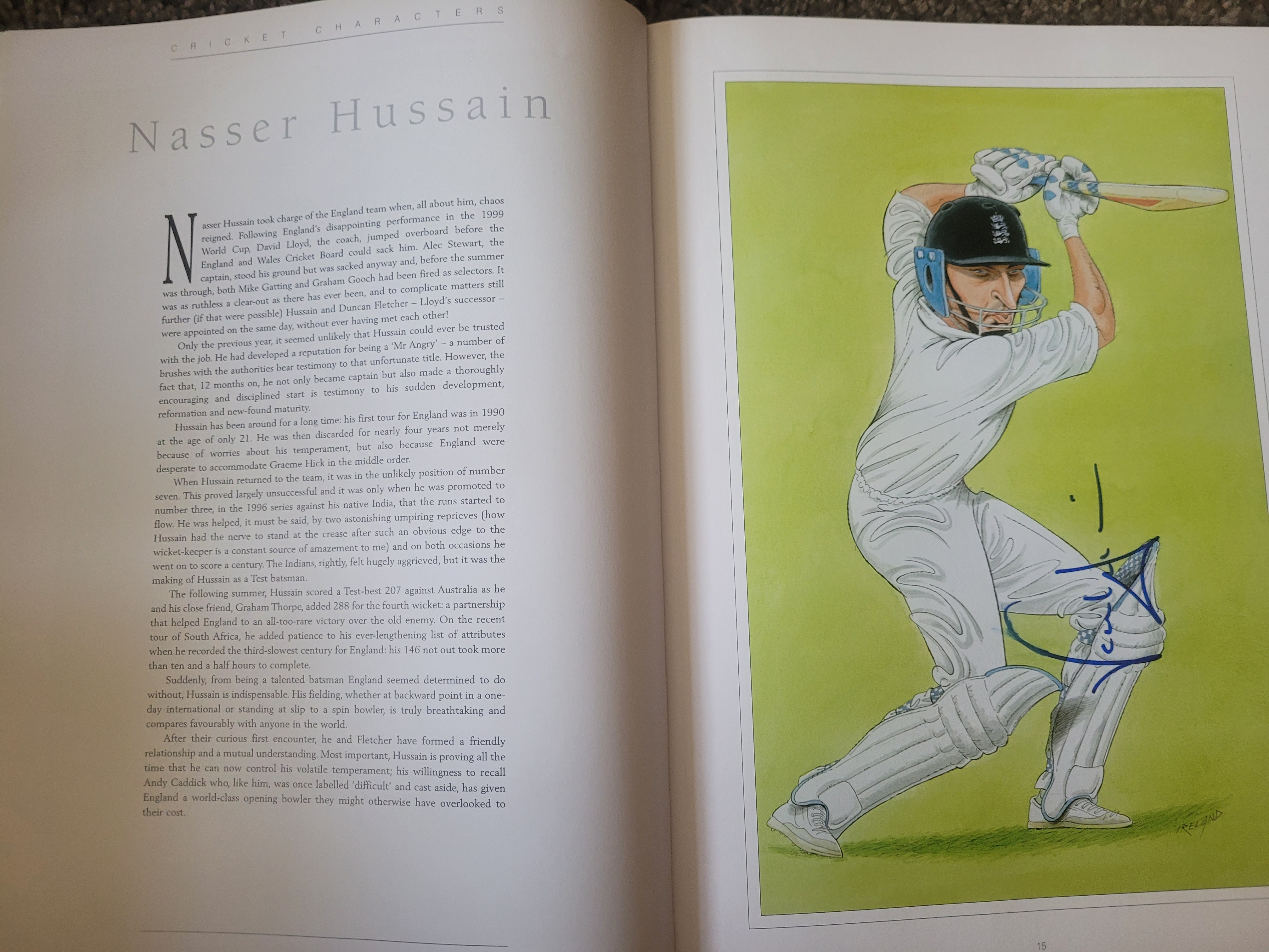 THE CRICKET CARICATURES OF JOHN IRELAND MULTI SIGNED BOOK - Image 6 of 39