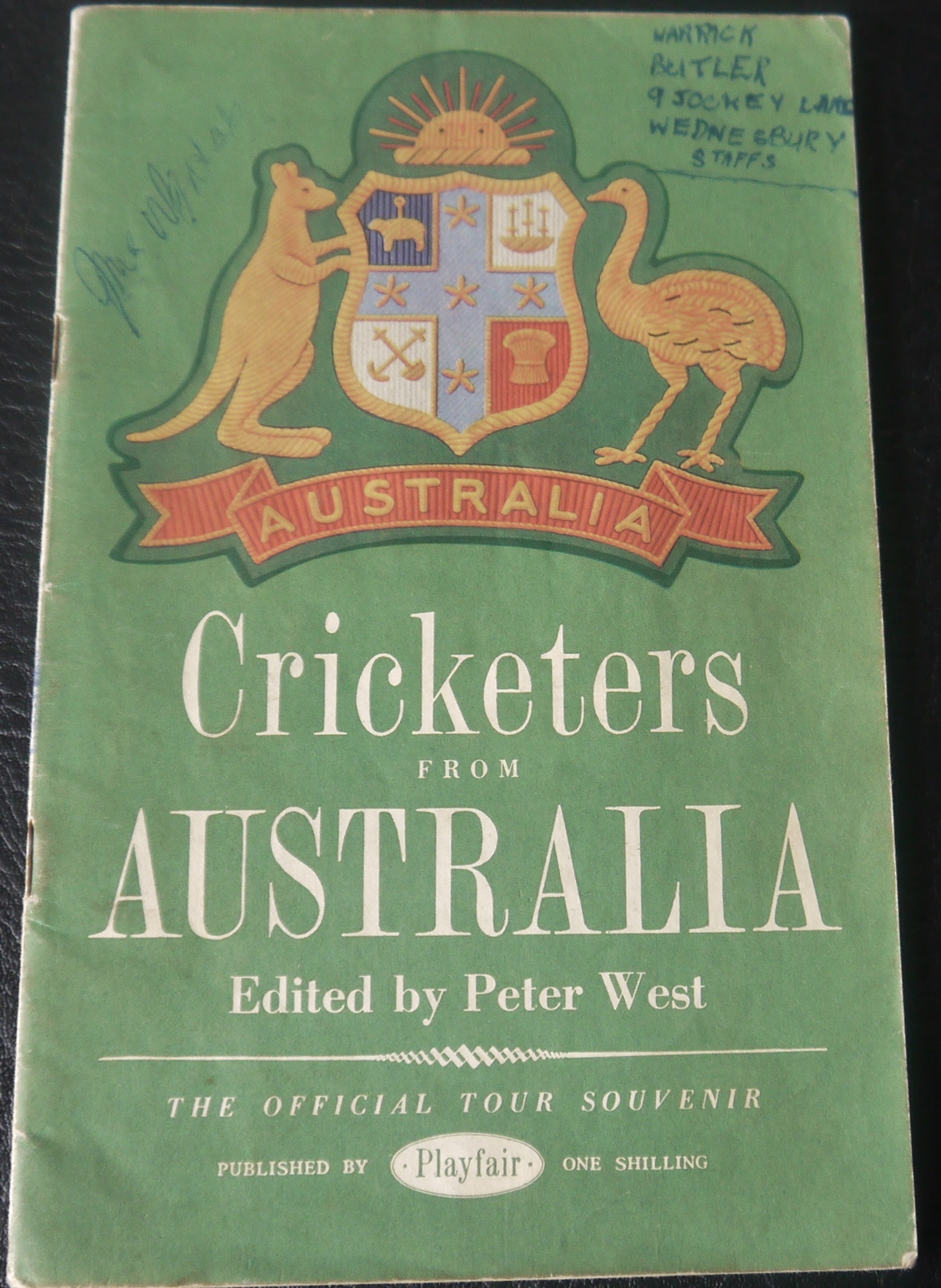CRICKET AUSTRALIA 1953 TOUR BROCHURE SIGNED BY 5 PLAYERS