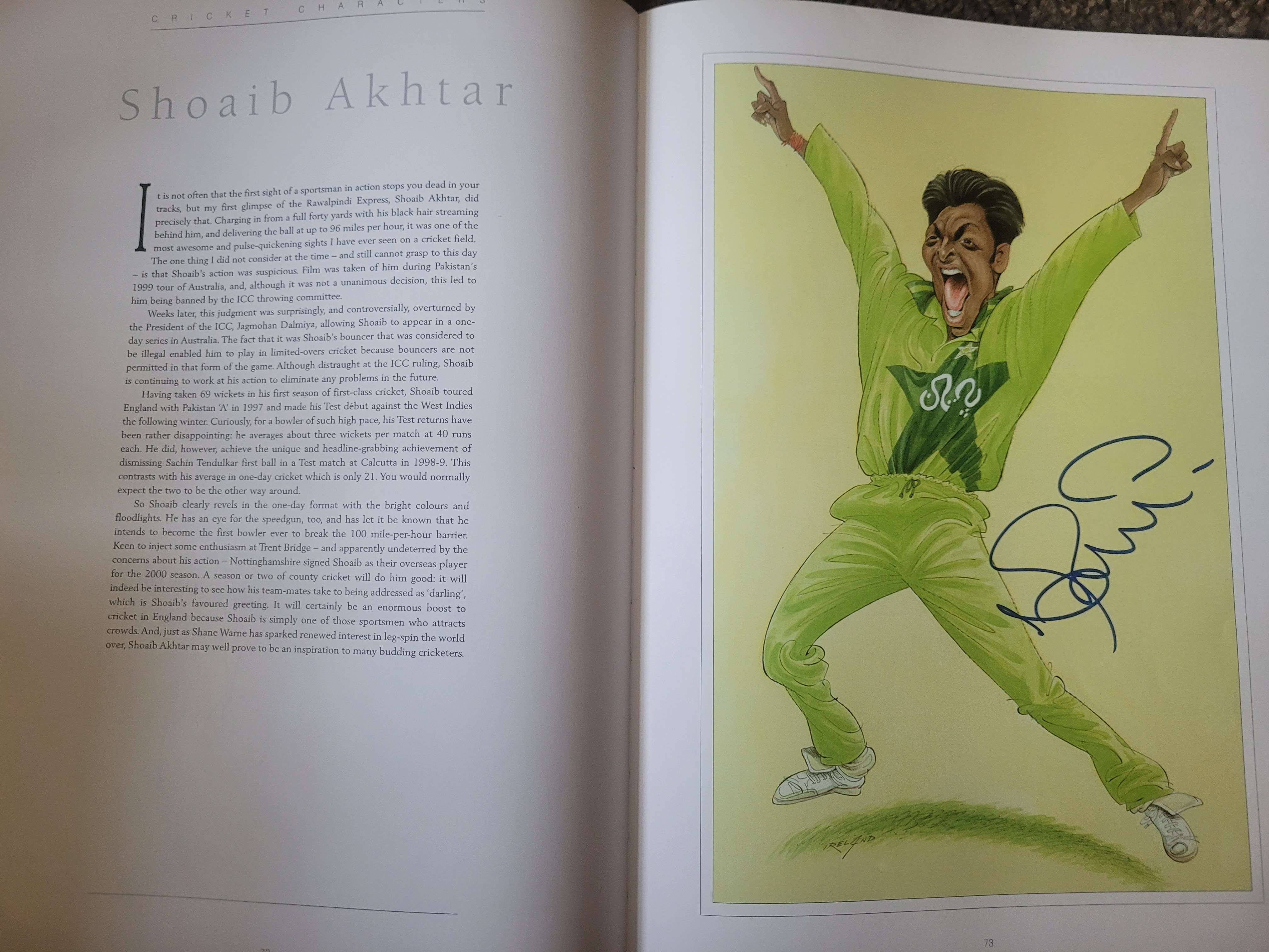 THE CRICKET CARICATURES OF JOHN IRELAND MULTI SIGNED BOOK - Image 31 of 39