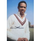 CRICKET GARY SOBERS WEST INDIES & NOTTINGHAMSHIRE AUTOGRAPHED PHOTO