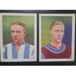 1930'S TOPICAL TIMES LARGE FOOTBALL CARDS X 8