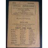 1946-47 WOLVERHAMPTON WANDERERS V BLACKPOOL