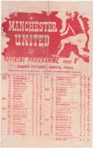 MANCHESTER UNITED V BURNLEY LANCASHIRE CUP FINAL 1946